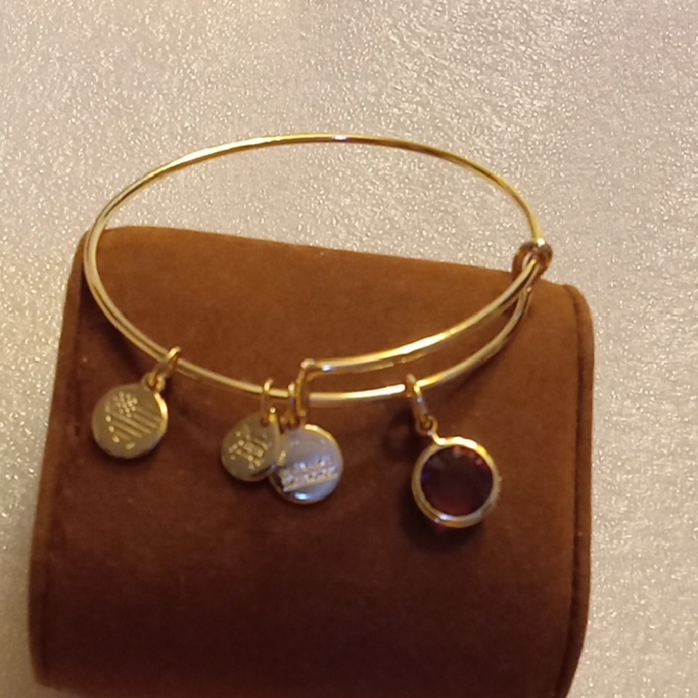 Gold Charm Bangle Bracelet
